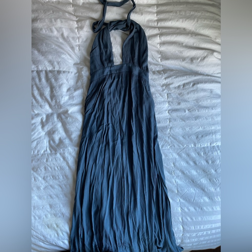 Mahina blue backless maxi dress